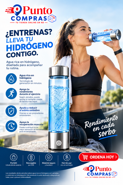 Botella Generadora de Agua Hidrogenada